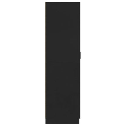 vidaXL Wardrobe Black 80x52x180 cm Chipboard