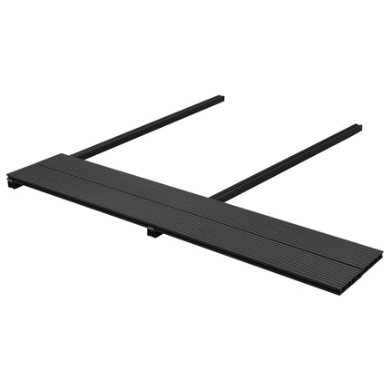 vidaXL WPC Decking Boards with Accessories 10 m² 2.2 m Anthracite