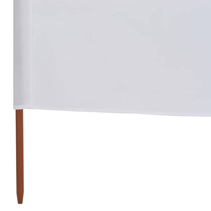 vidaXL 3-panel Wind Screen Fabric 400x120 cm White