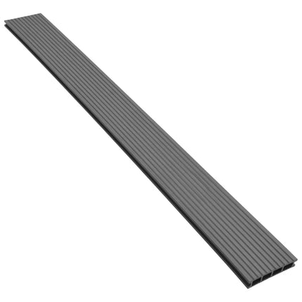 WPC Decking Boards with Accessories 20 m² 2.2 m Grey
