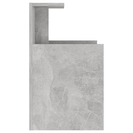 vidaXL Bed Cabinet Concrete Grey 40x35x60 cm Chipboard