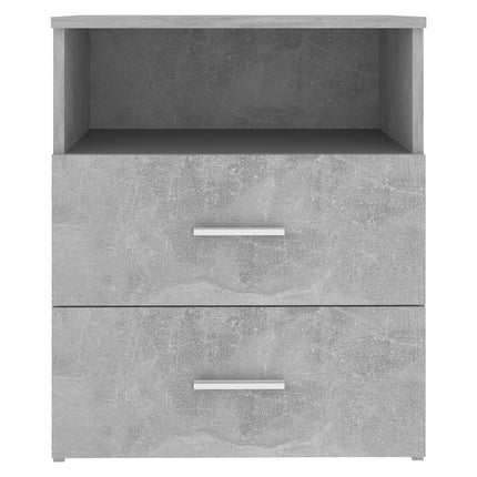 Bed Cabinet Concrete Grey 50x32x60 cm