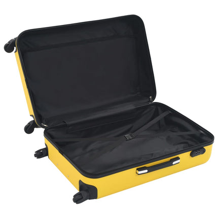 Hardcase Trolley Set 3 pcs Yellow ABS