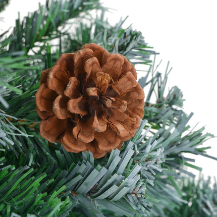 vidaXL Frosted Christmas Tree with LEDs&Pinecones 150 cm