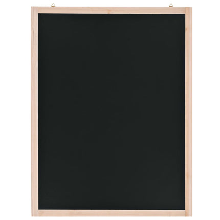 vidaXL Wall-Mounted Blackboard Cedar Wood 60x80 cm