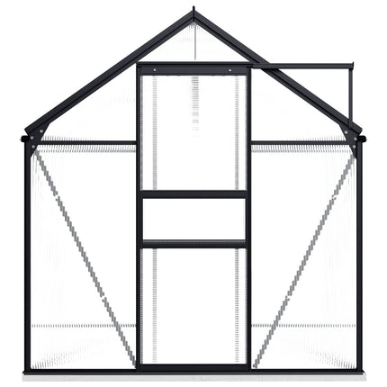 vidaXL Greenhouse with Base Frame Anthracite Aluminium 4.75 m²
