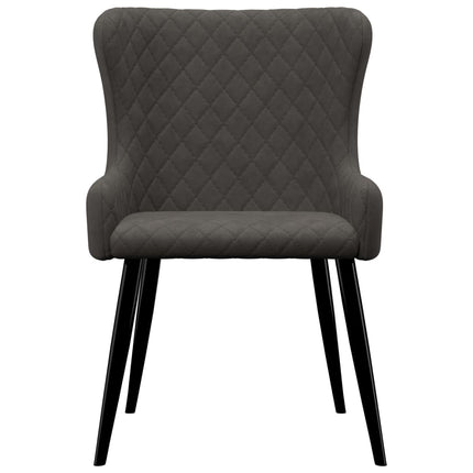 vidaXL Dining Chairs 6 pcs Grey Velvet