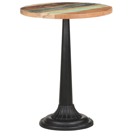 vidaXL Bistro Table Ø60x76 cm Solid Reclaimed Wood
