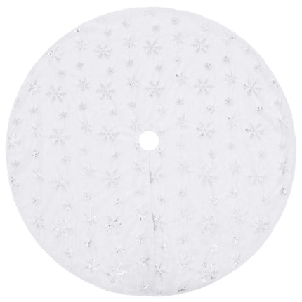 vidaXL Luxury Christmas Tree Skirt White 150 cm Faux Fur