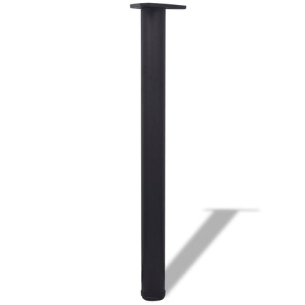vidaXL Adjustable Table Legs 4 pcs Black 710 mm