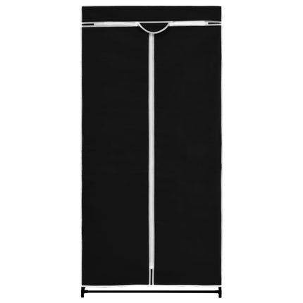 Wardrobes 2 pcs Black 75x50x160 cm