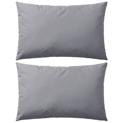 vidaXL Outdoor Pillows 2 pcs 60x40 cm Grey