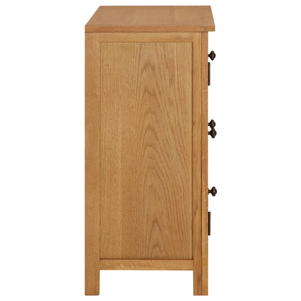 Cupboard 70x35x75 cm Solid Oak Wood