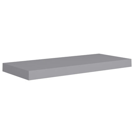 Floating Wall Shelf Grey 60x23.5x3.8 cm MDF
