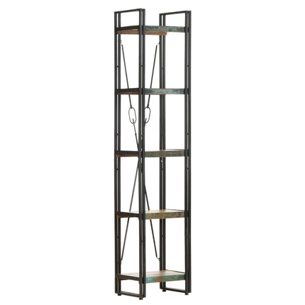vidaXL 5-Tier Bookcase 40x30x180 cm Solid Reclaimed Wood