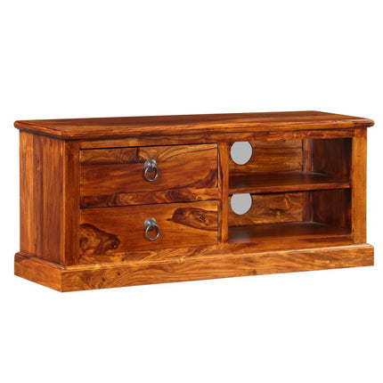 vidaXL TV Cabinet Solid Sheesham Wood 90x30x40 cm