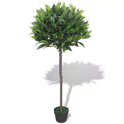 vidaXL Artificial Bay Tree Plant with Pot 125 cm Green