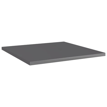 vidaXL Bookshelf Boards 4 pcs High Gloss Grey 40x40x1.5 cm Chipboard