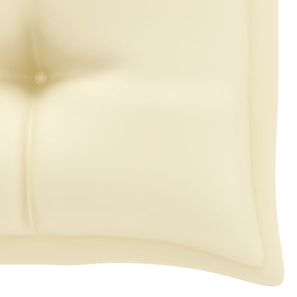 vidaXL Garden Bench Cushion Cream White 100x50x7 cm Fabric