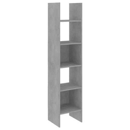 vidaXL Book Cabinet Concrete Grey 40x35x180 cm Chipboard