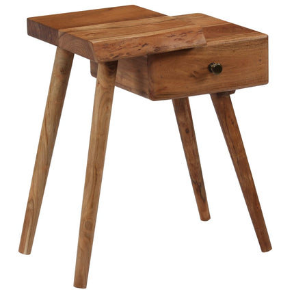 vidaXL Bedside Table Solid Acacia Wood 45x32x55 cm