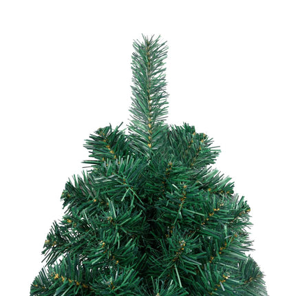 vidaXL Artificial Half Christmas Tree with LEDs&Ball Set Green 150 cm