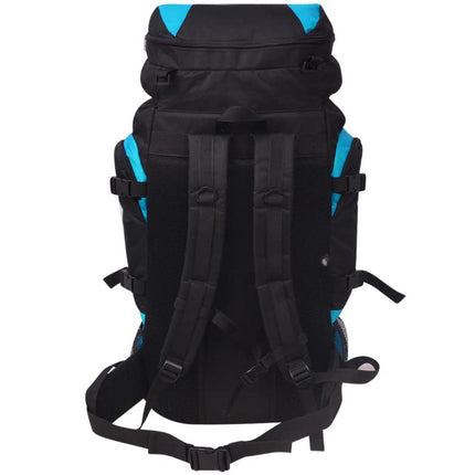 vidaXL Hiking Backpack XXL 75 L Black and Blue