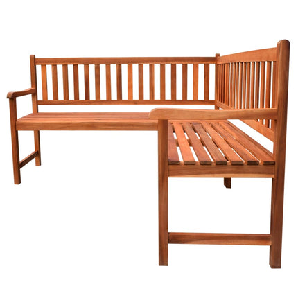 Garden Corner Bench with Cushions 150 cm Solid Acacia Wood