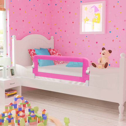 vidaXL Toddler Safety Bed Rail 2 pcs Pink 102x42 cm