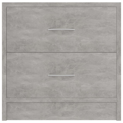 vidaXL Bedside Cabinet Concrete Grey 40x30x40 cm Chipboard