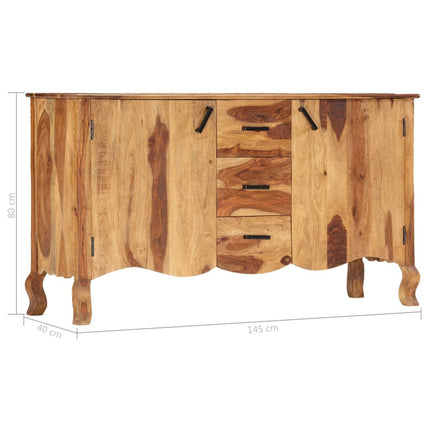 vidaXL Sideboard 145x40x80 cm Solid Sheesham Wood
