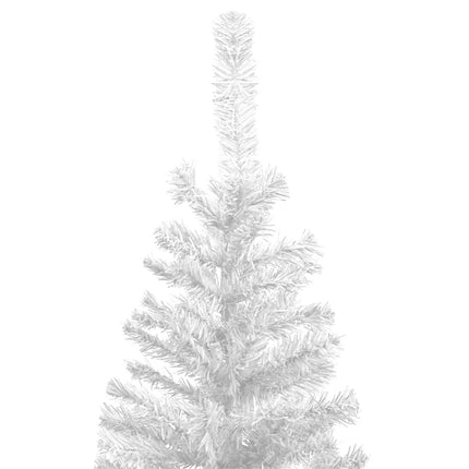 vidaXL Artificial Christmas Tree with LEDs L 240 cm White