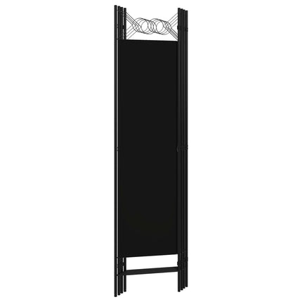vidaXL 4-Panel Room Divider Black 160x180 cm