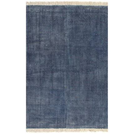 vidaXL Kilim Rug Cotton 200x290 cm Blue