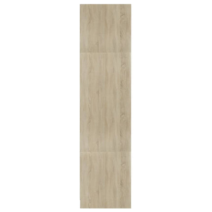vidaXL Wardrobe White and Sonoma Oak 100x50x200 cm Chipboard