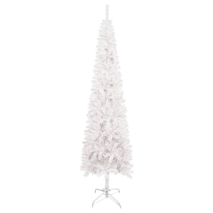vidaXL Slim Christmas Tree White 240 cm