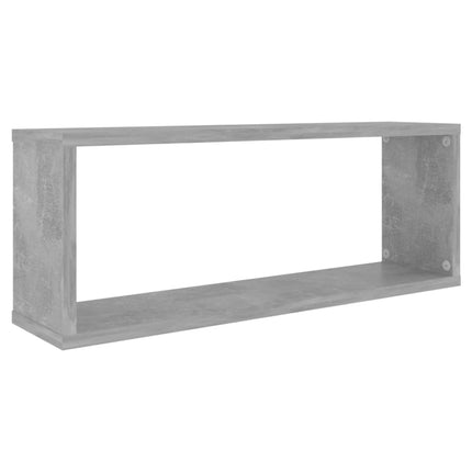 vidaXL Wall Shelves 2 pcs Concrete Grey 60x15x23 cm Chipboard