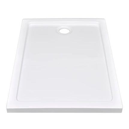 vidaXL Rectangular ABS Shower Base Tray White 70 x 100 cm
