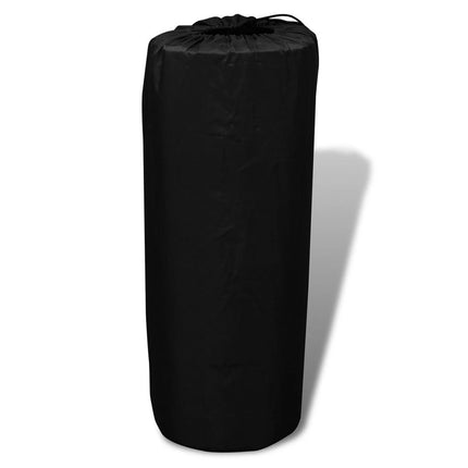 vidaXL Black Self-inflating Sleeping Mat 190x130x5 cm (Double)