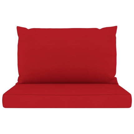 Pallet Sofa Cushions 2 pcs Red Fabric