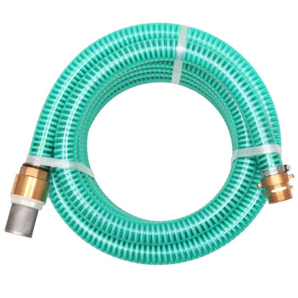 vidaXL Suction Hose with Brass Connectors 7 m 25 mm Green
