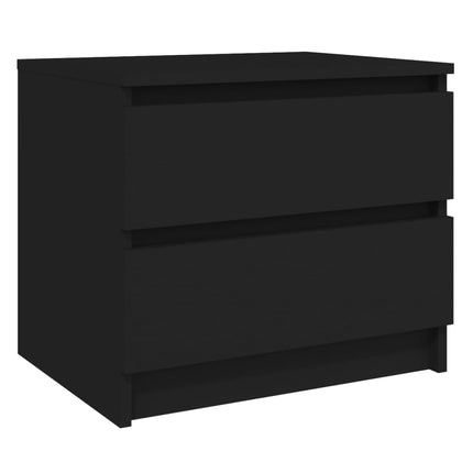 vidaXL Bed Cabinet Black 50x39x43.5 cm Chipboard