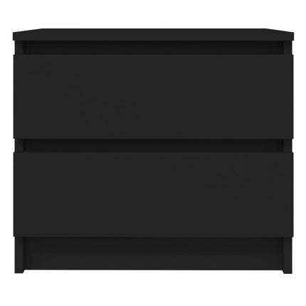 vidaXL Bed Cabinet Black 50x39x43.5 cm Chipboard