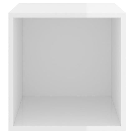 vidaXL Wall Cabinets 4 pcs High Gloss White 37x37x37 cm Chipboard