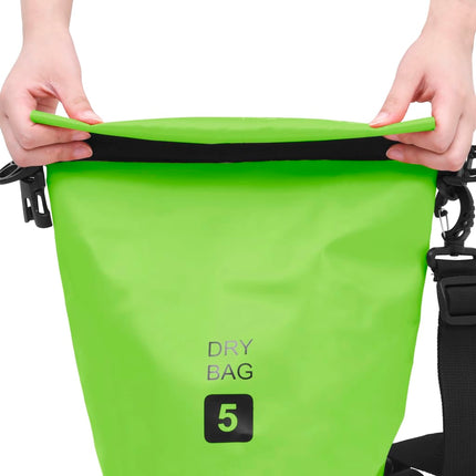 vidaXL Dry Bag Green 5 L PVC