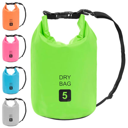vidaXL Dry Bag Green 5 L PVC