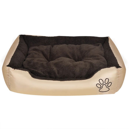 vidaXL Warm Dog Bed with Padded Cushion L