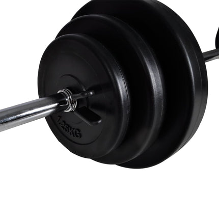 Barbell Squat Rack with Barbell and Dumbbell Set 30.5 kg