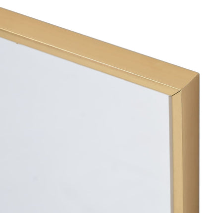vidaXL Mirror Gold 60x60 cm