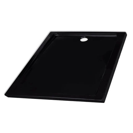 vidaXL Square ABS Shower Base Tray Black 90 x 90 cm
